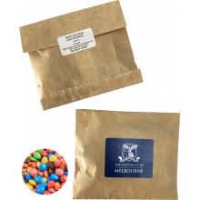 Kraft Paper Bag with Mini M&Ms 50g